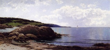  Bail Oil Painting - Bailys Island Maine beachside Alfred Thompson Bricher